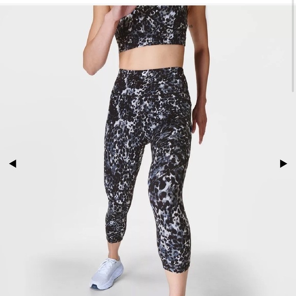 Sweaty Betty Power Cropped Workout Leggings Size large NWT - Picture 1 of 7